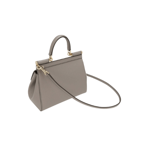 DOLCE & GABBANA Sicily handbag Dauphine leather (Beige)