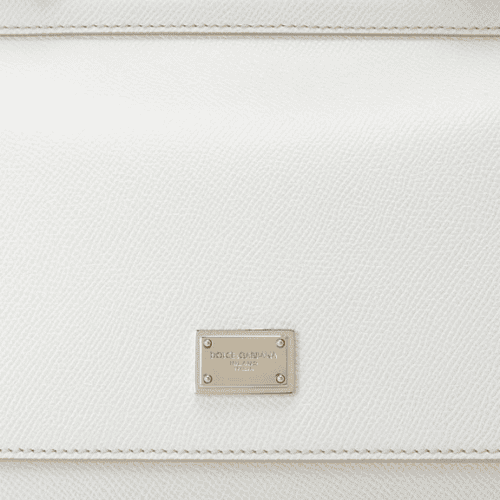 DOLCE & GABBANA Sicily handbag Dauphine leather (White)
