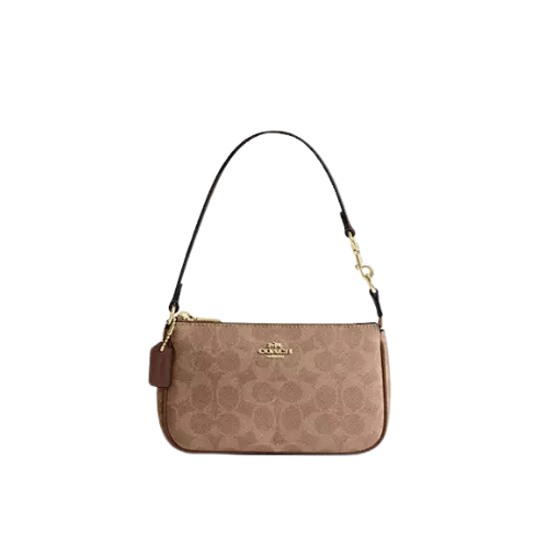 COACH Nolita 19 In Signature Canvas (Tan Brown)