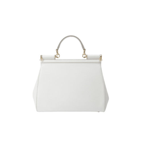 DOLCE & GABBANA Sicily handbag Dauphine leather (White)