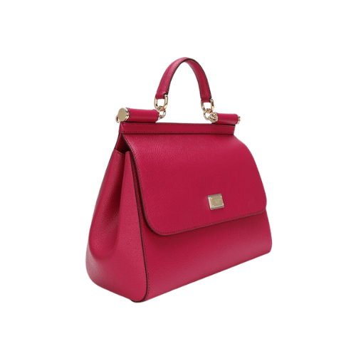 DOLCE & GABBANA Sicily handbag Dauphine leather (Pink)