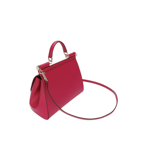 DOLCE & GABBANA Sicily handbag Dauphine leather (Pink)