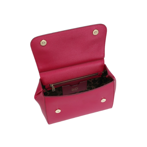 DOLCE & GABBANA Sicily handbag Dauphine leather (Pink)