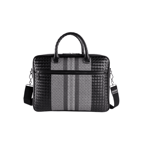BOTTEGA Veneta Intrecciato leather briefcase (Grey)