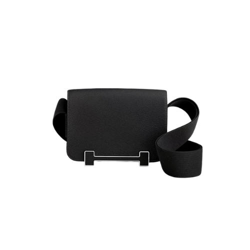 HERMES Geta bag Black