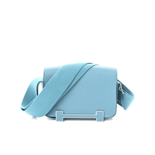HERMES Geta bag Blue Jean