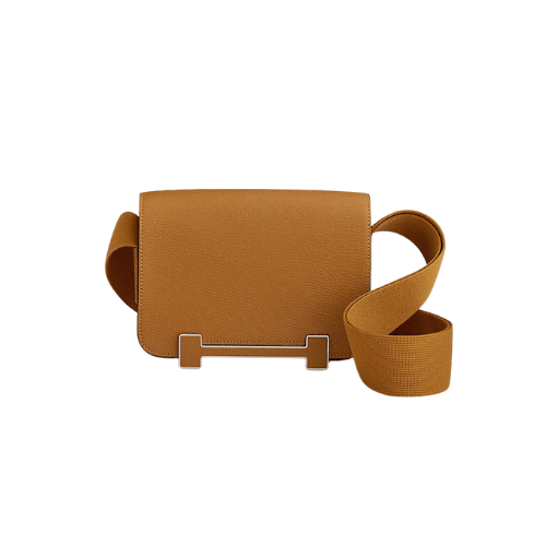 HERMES Geta bag Brown