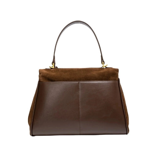 BALENCIAGA Rodeo Suede Handbag Dark Brown