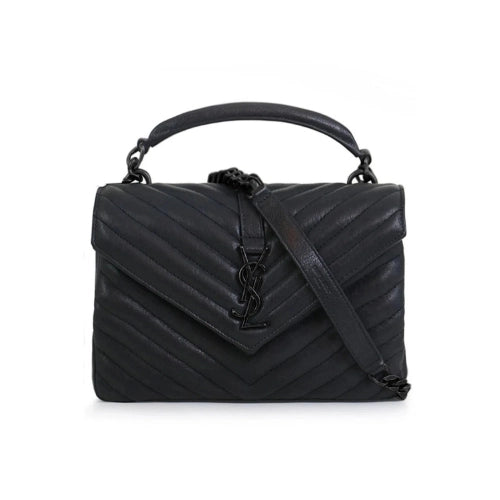 YSL Medium College Bag Black