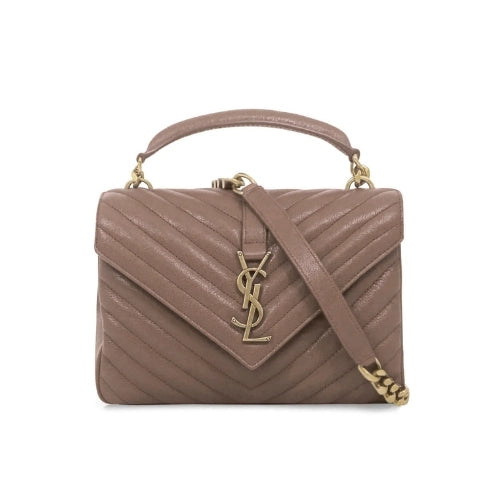 YSL Medium College Bag Grey