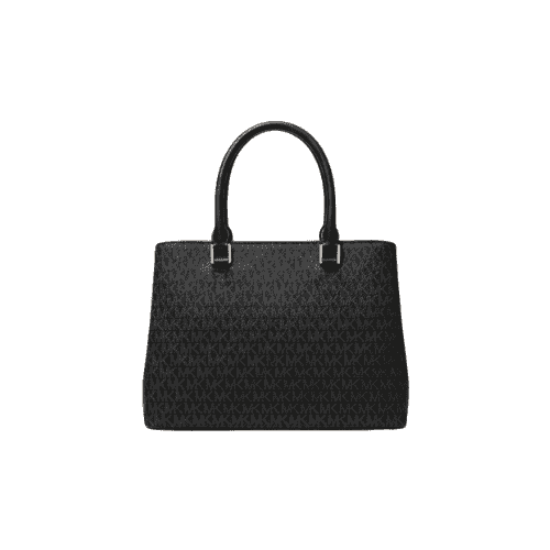 MK Edith Logo Satchel Black