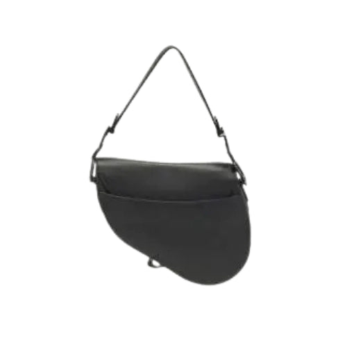 DIOR Leather Saddle Bag Black