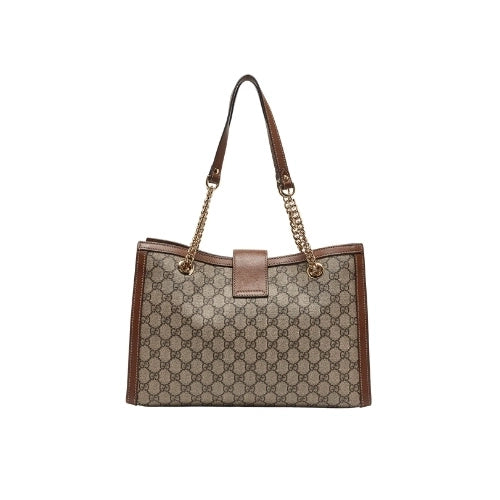 GUCCI Supreme Canvas Medium Padlock Shoulder Bag