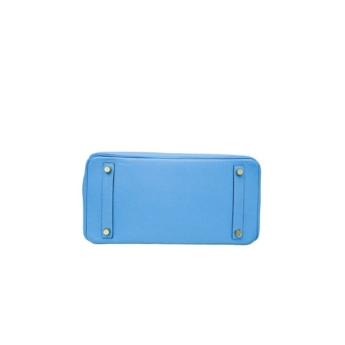 HERMES Birkin Togo 25 leather Blue Jean