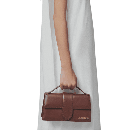 JACQUEMUS The large Bambino Dark Brown