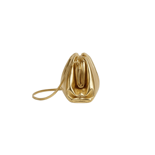 BOTTEGA VENETA Nappa Pouch Gold