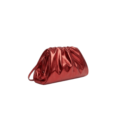 BOTTEGA VENETA Nappa Pouch Red