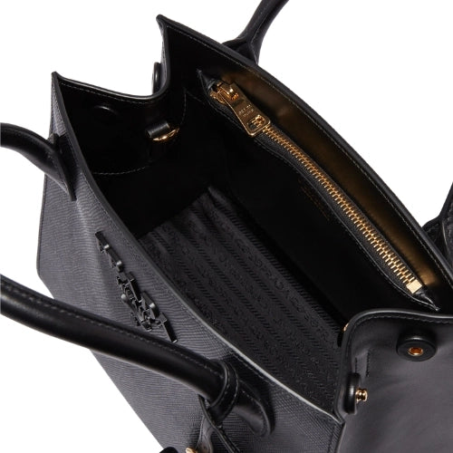 PRADA Monochrome Saffiano Bag Black