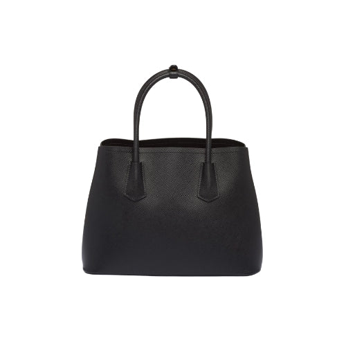 PRADA Small Leather Tote Bag Black