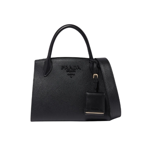 PRADA Monochrome Saffiano Bag Black