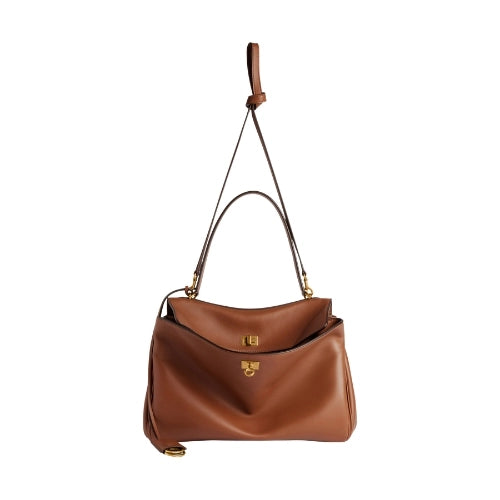 BALENCIAGA Rodeo Handbag smooth calfskin Brown