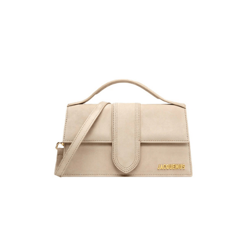 JACQUEMUS The large Bambino Dark Beige
