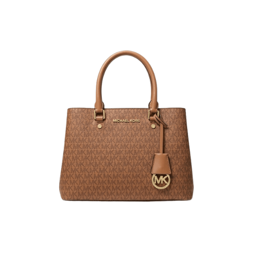 MK Edith Logo Satchel Brown