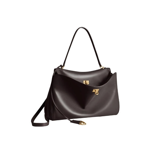 BALENCIAGA Rodeo Handbag smooth calfskin Dark Brown