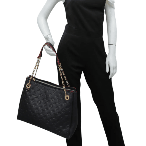 LV Surene MM Handbag Monogram Canvas Black