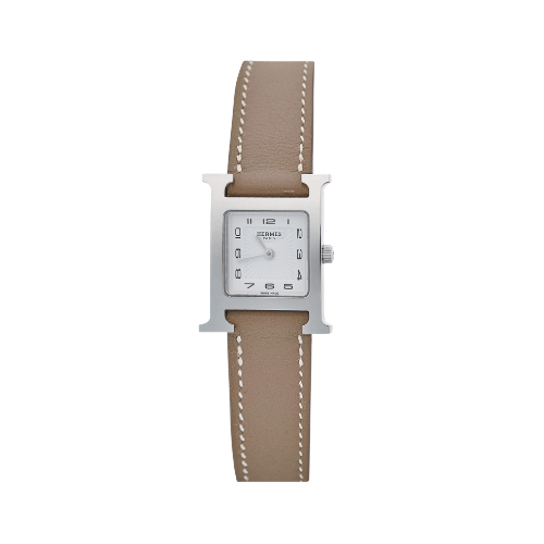 Hermes Heure H watch 21 mm étoupe
