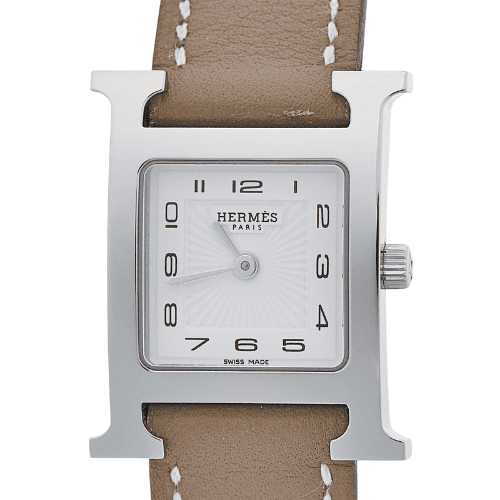 Hermes Heure H watch 21 mm étoupe