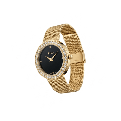 Dior La Mini D de Dior watch gold-toned