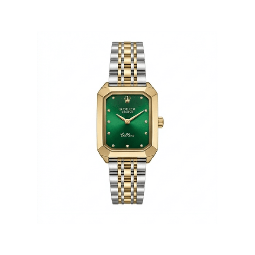Rolex Cellini Rectangular Case Green dial