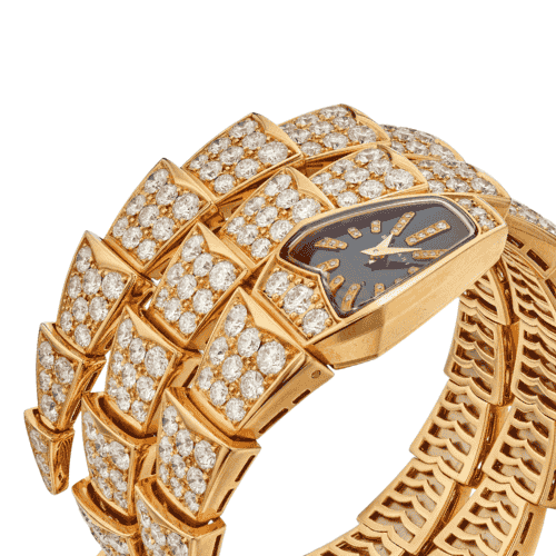 Bvlgari Serpenti Watch Gold Black dial